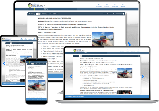course on mobile devices